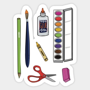 Elementary Art Supplies Sticker